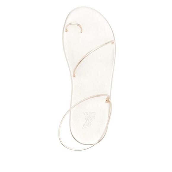 Ancient Greek Sandals Kansiz Metallic Leather Sandals Gold - IT 42/US 12 - Picture 4 of 4